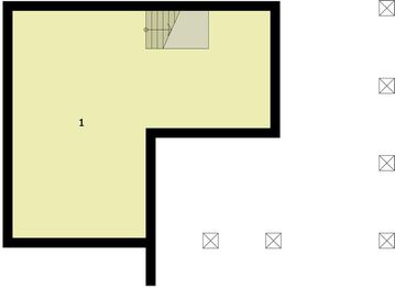 Piwnica projektu - G194 garaż jednostanowiskowy z werandą i piwnicą