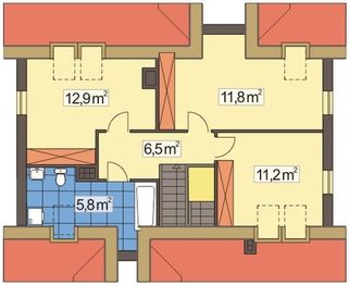 Poddasze projektu - Słoneczko A