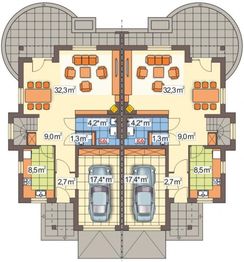 Parter projektu - Sławek jednorodzinny dwulokalowy