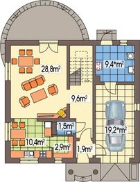 Parter projektu - Ewa 2 energo+ wersja B zwężona paliwo stałe