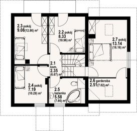 Poddasze projektu - Gładyszów dwsk