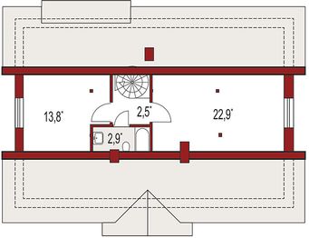 Poddasze projektu - Gienia A PS