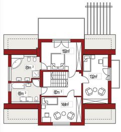 Poddasze projektu - Pola A