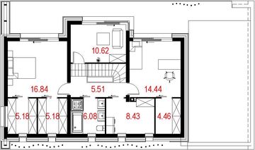 Piętro 1 projektu - House 08