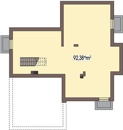 Piwnica projektu - Carmen Magdalena wersja A z piwnicą paliwo stałe