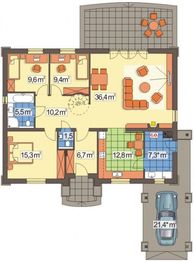 Parter projektu - Azalia paliwo stałe wersja B z wiatą