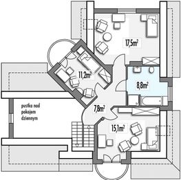 Poddasze projektu - Dagmara A garaż