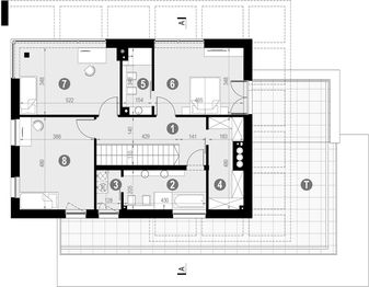 Piętro 1 projektu - HomeKoncept-34