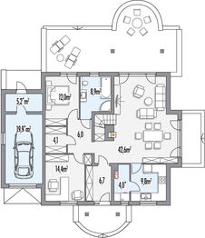 Parter projektu - Jagódka B garaż