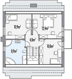 Poddasze projektu - Jeżynka A