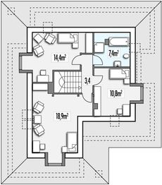 Poddasze projektu - Aksamit A