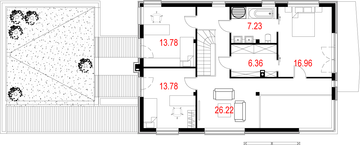 Piętro 1 projektu - House 10.1