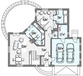 Parter projektu - Dagmara B 2 garaże