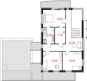 Piętro 1 projektu - House 10.2