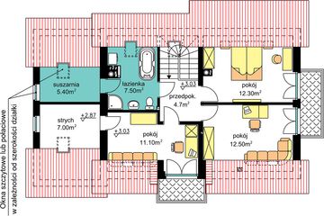 Poddasze projektu - BW-03 wariant 3