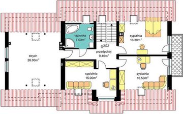 Poddasze projektu - BW-37 z lokalem
