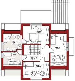Poddasze projektu - Pola 2A