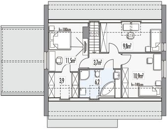 Poddasze projektu - Vanessa A wiata