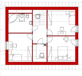 Poddasze projektu - Domek na ul. Sarniej (015 NF-15)