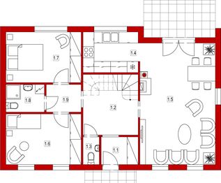 Parter projektu - Domek na Podlaskiej (017 ES)