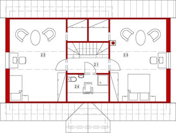 Poddasze projektu - Domek na Podlaskiej (017 ES)