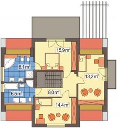 Poddasze projektu - Pola 2 wersja A paliwo stałe