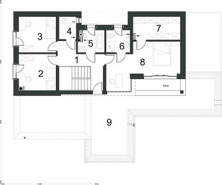 Piętro 1 projektu - Komfortowy D15