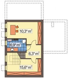 Piwnica projektu - Borys wersja B z pojedynczym garażem