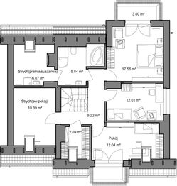 Poddasze projektu - Domidea 52 a