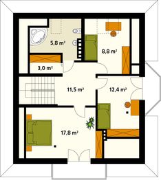 Poddasze projektu - Wilga 2 MC