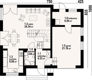 Parter projektu - Gładyszów 31 kgx