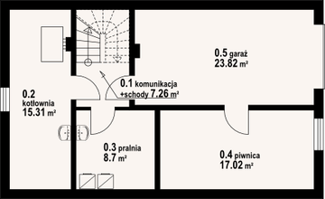 Piwnica projektu - Osiek wąski 32