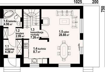 Parter projektu - Osiek wąski 32