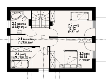 Poddasze projektu - Osiek wąski 32