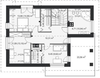 Poddasze projektu - Aosta III Termo