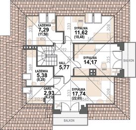 Poddasze projektu - Opałek III N