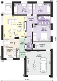Parter projektu - Dom przy Pastelowej 8