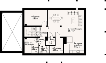 Piwnica projektu - Karowo dw