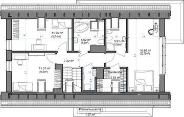 Poddasze projektu - Domidea 57