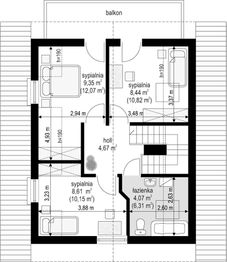 Poddasze projektu - D03 Grześ drewniany