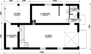 Parter projektu - G316 - Budynek garażowo - gospodarczy