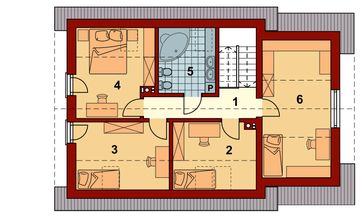 Poddasze projektu - Pinczer 2 z garażem