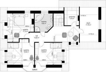 Poddasze projektu - Przestronny