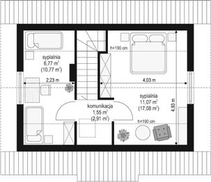 Poddasze projektu - Sosenka