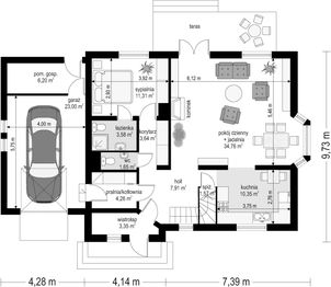 Parter projektu - Zgrabny z przedsionkiem