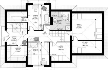 Poddasze projektu - Pod dębem