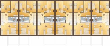 Poddasze projektu - Azalia II z garażem 1-st. szeregówka [A-SZ]