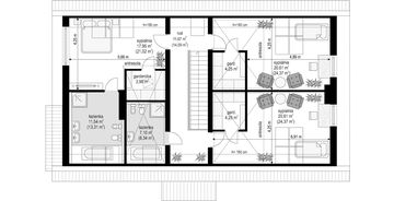 Poddasze projektu - Nowoczesny 2