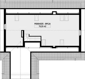 Poddasze projektu - E-184