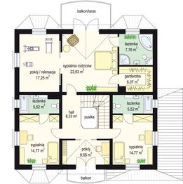 Piętro 1 projektu - Stylowy